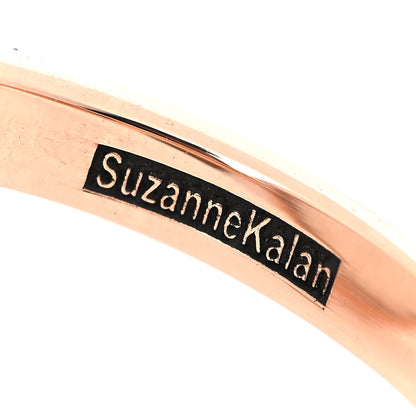 Suzanne Kalan 18K Rose Gold Champagne Diamond Chalcedony Cocktail Ring 60 9 6 of 6