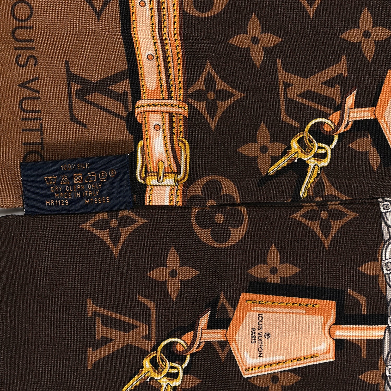 Louis Vuitton Silk Monogram Confidential Bandeau Brown 3 of 4