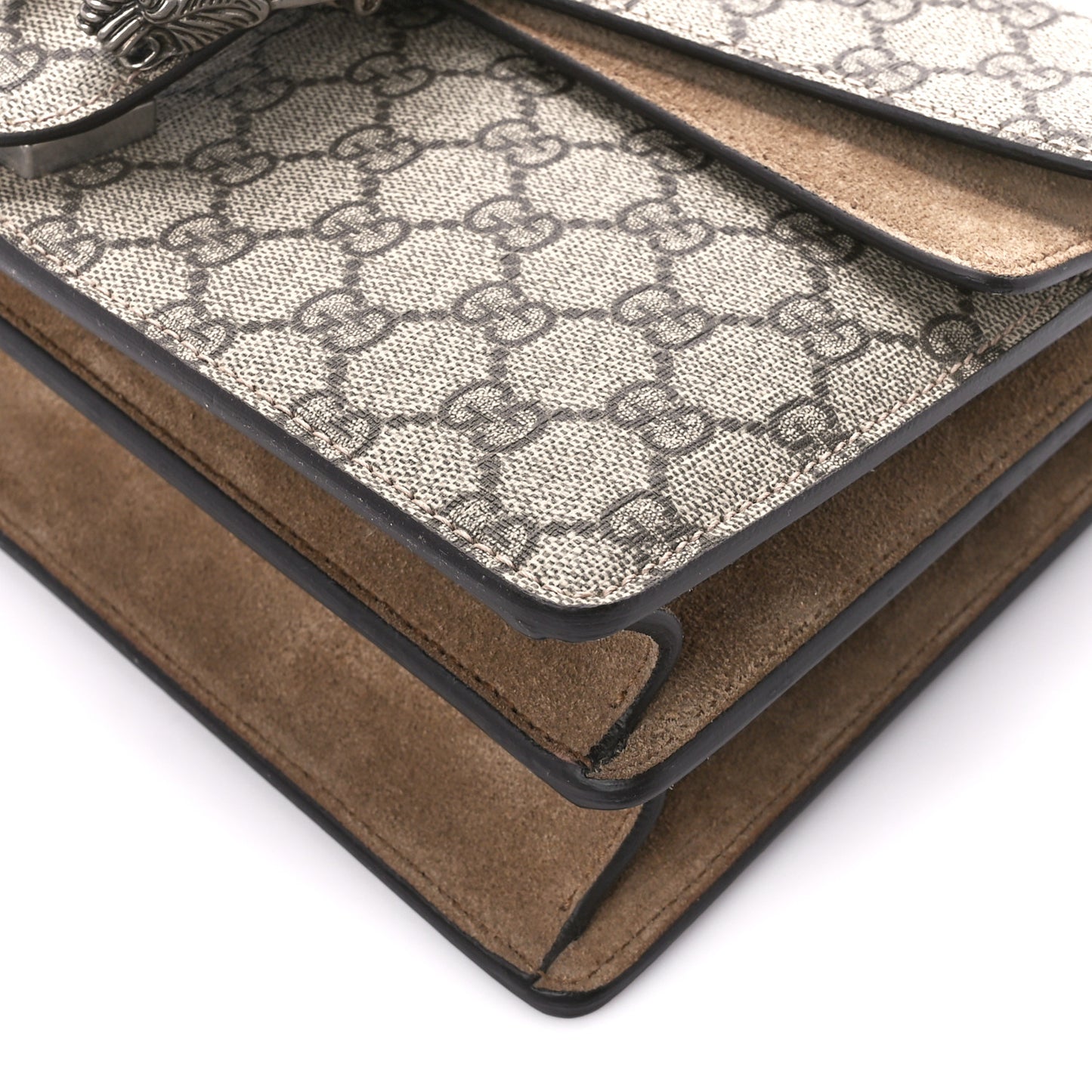 GG Supreme Monogram Small Dionysus Shoulder Bag Taupe