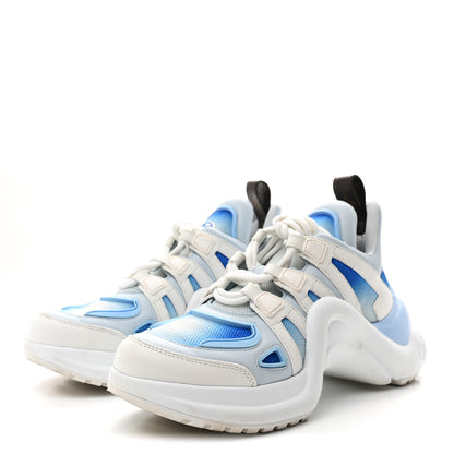Louis Vuitton Calfskin LV Archlight Gradient Sneakers 38 Light Blue 4 of 9