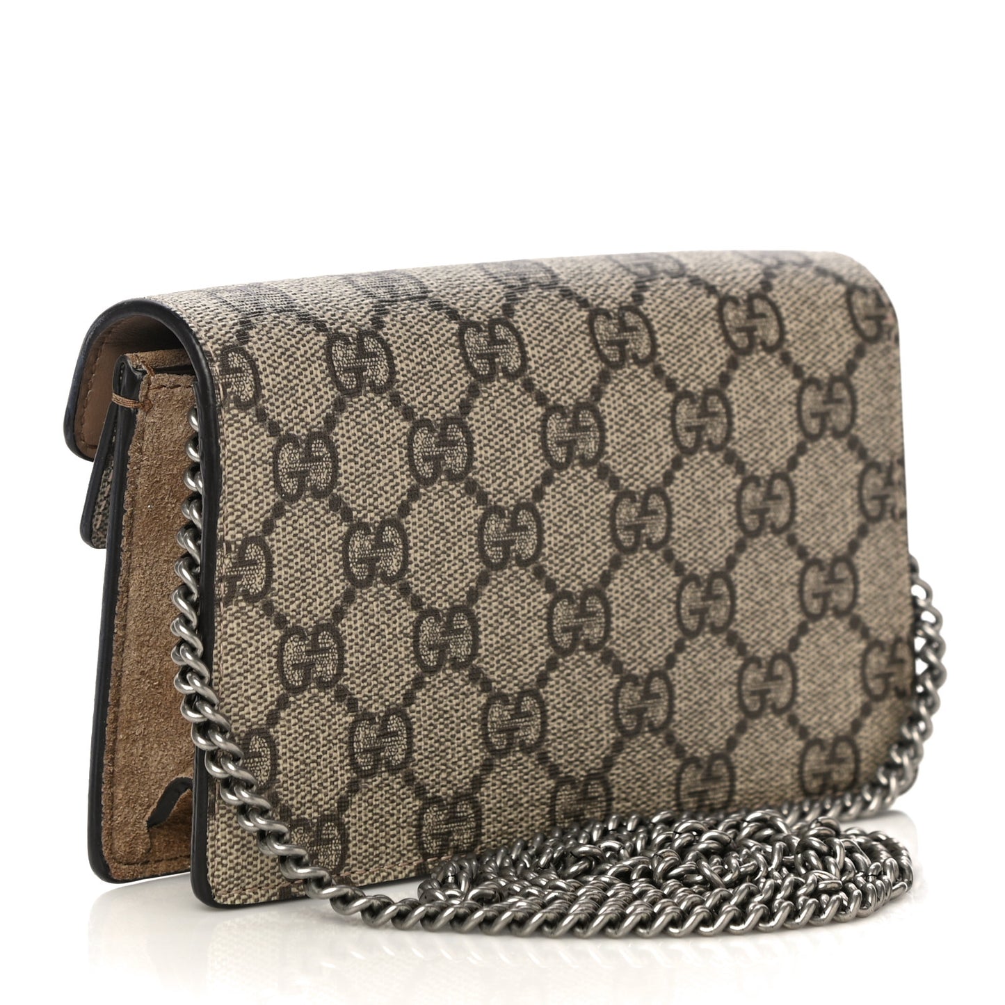 GG Supreme Monogram Super Mini Dionysus Shoulder Bag Taupe