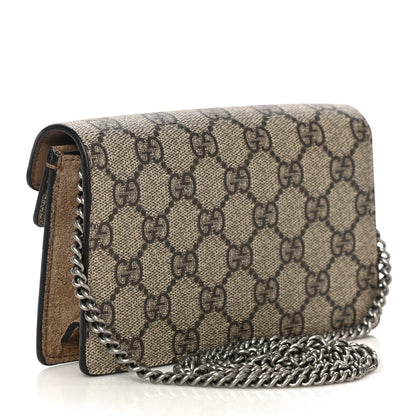 Gucci GG Supreme Monogram Super Mini Dionysus Shoulder Bag Taupe 3 of 11