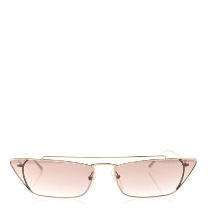 Prada Cat Eye Sunglasses SPR 64U Gold 2 of 8