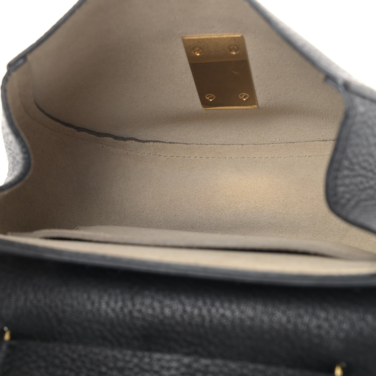 Grained Lambskin Mini Drew Shoulder Bag Black