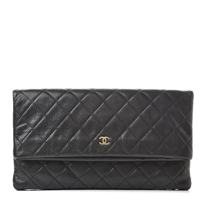 Chanel Caviar Quilted CC Beauty Clutch Black 1 of 10