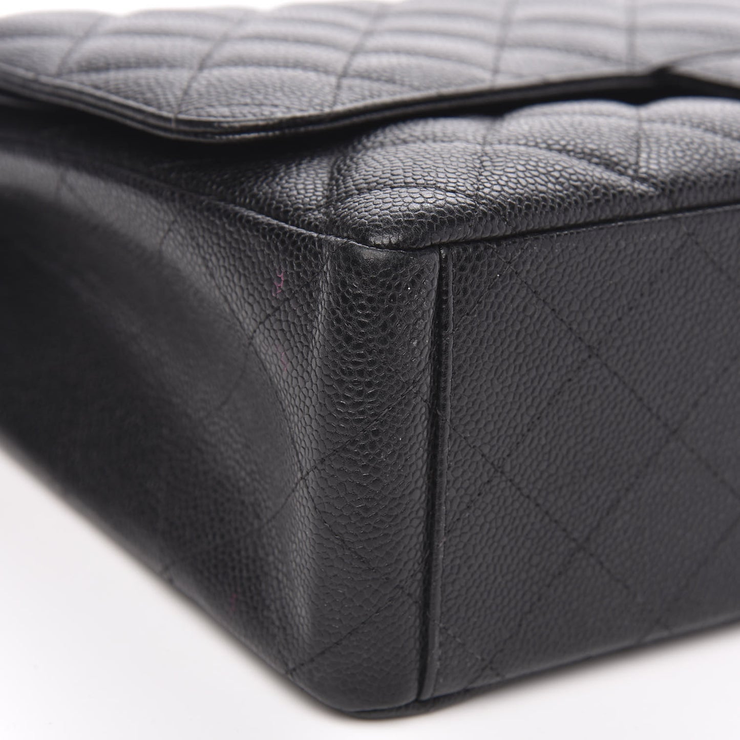 Caviar Quilted Maxi Double Flap Black