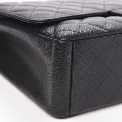 Chanel Caviar Quilted Maxi Double Flap Black 12 of 13