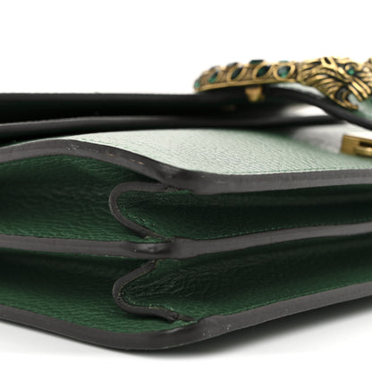 Gucci Pebbled Calfskin Small Dionysus Shoulder Bag Emerald 9 of 12