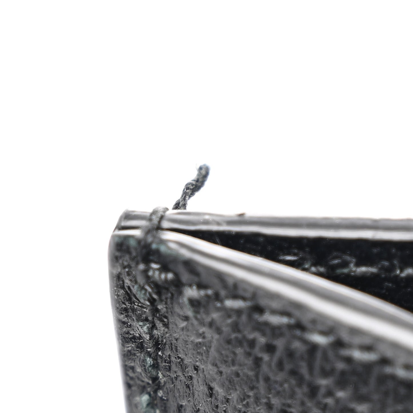 Textured Dollar Calfskin Web Monochrome Large Diana Tote Bag Black