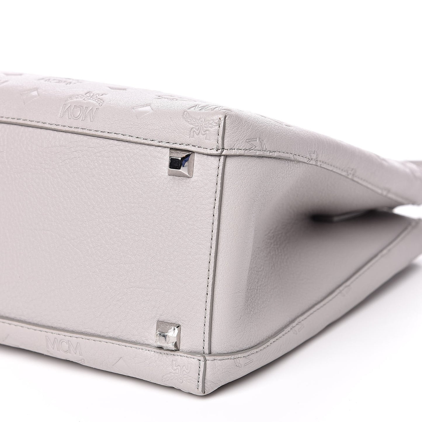 Calfskin Ottomar Monogram Sarah Medium Hobo Dove Grey