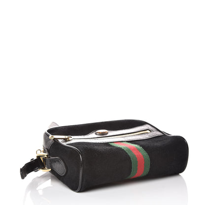 Gucci Suede Patent Web Mini Ophidia Shoulder Bag Black 4 of 10