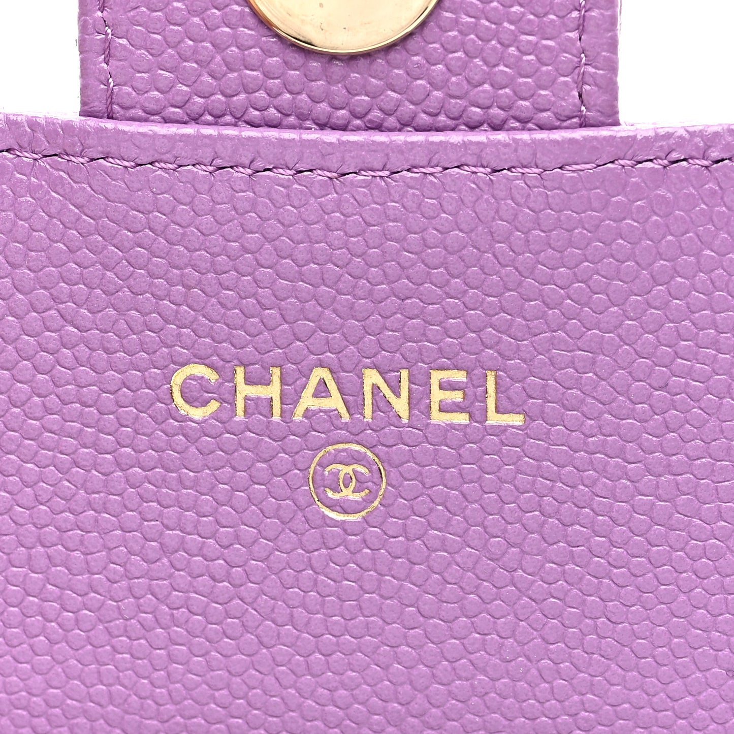 Caviar Quilted Mini Chain Bag Purple