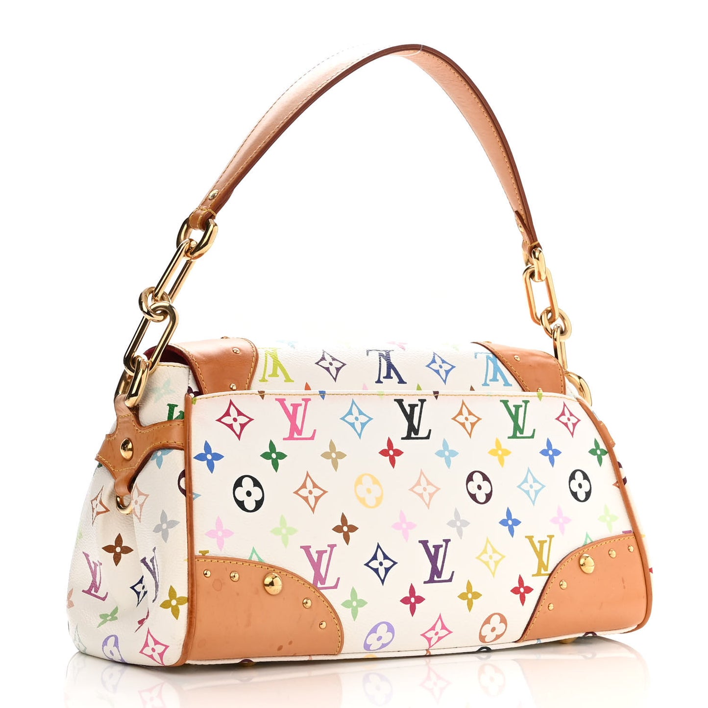 Monogram Multicolor Beverly MM White