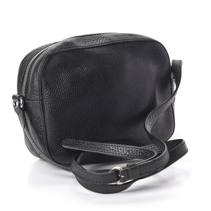 Gucci Pebbled Calfskin Studded Small Soho Disco Bag Black 3 of 13