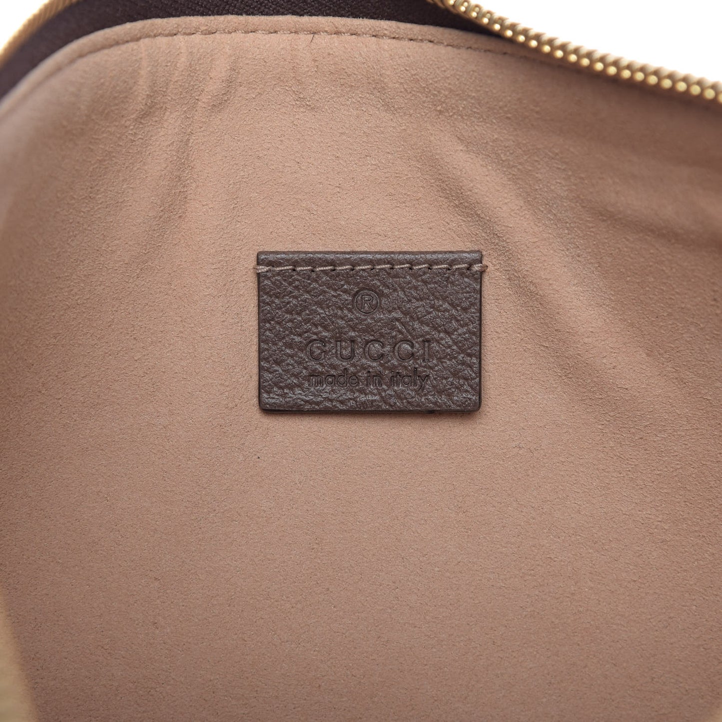 GG Supreme Monogram Large Ophidia Pouch Clutch Brown