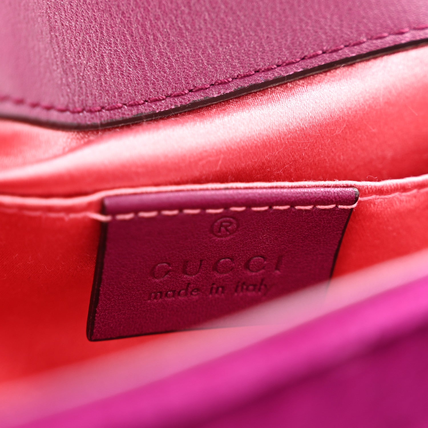 Gucci Velvet Matelasse Embroidered Mini GG Marmont Shoulder Bag Bordeaux 6 of 12