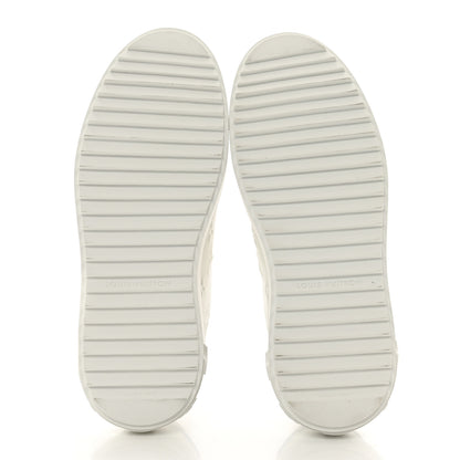 Louis Vuitton Lambskin Embossed Monogram Time Out Sneakers 36 White 5 of 8