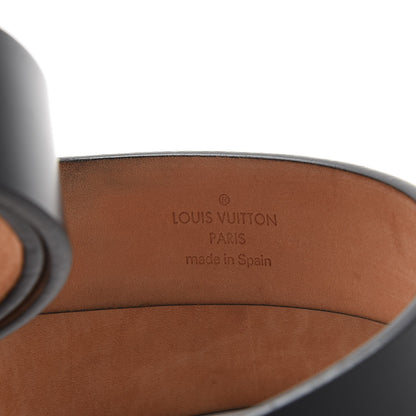Louis Vuitton Calfskin 30mm LV Initiales Belt 100 40 Black 7 of 12