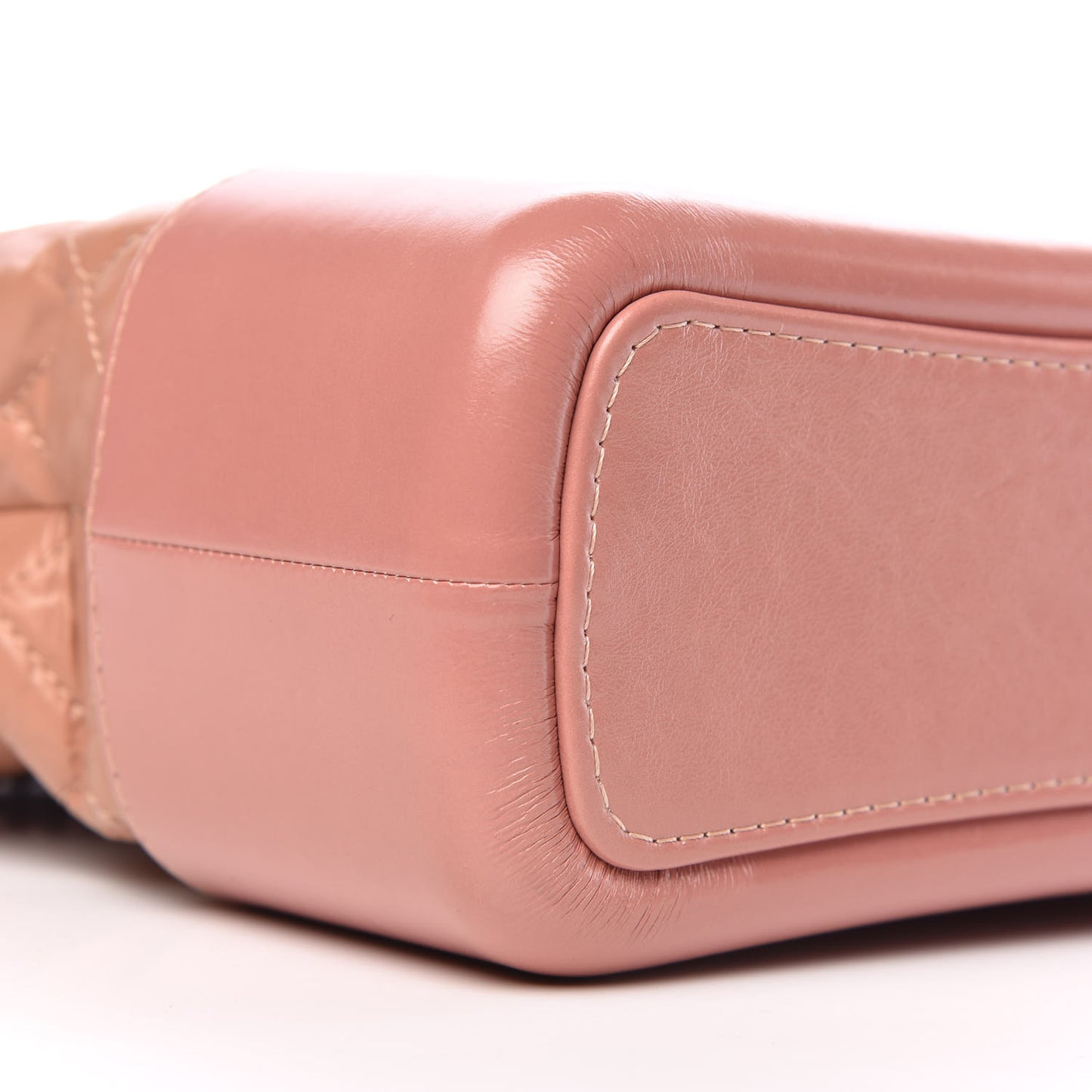 Aged Calfskin Quilted Medium Gabrielle Hobo Pink