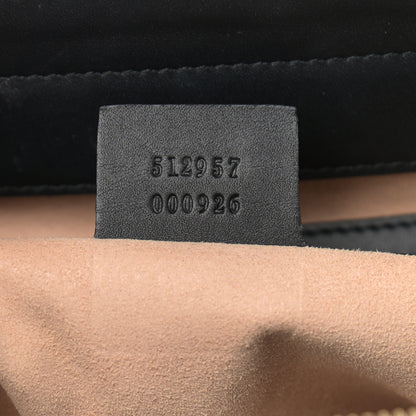 Gucci Suede Patent GG Web Medium Ophidia Top Handle Chain Blue Black 7 of 11