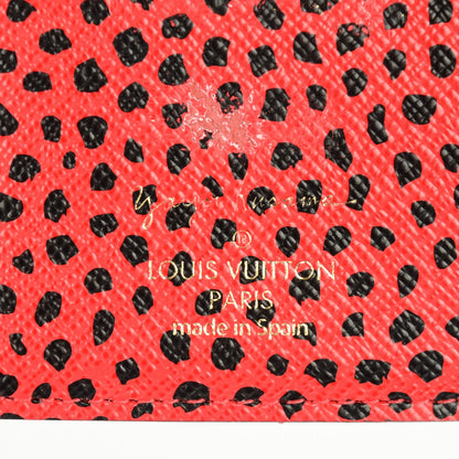 Louis Vuitton Monogram Kusama Interior Infinity Nets Small Ring Agenda Cover Red 8 of 10