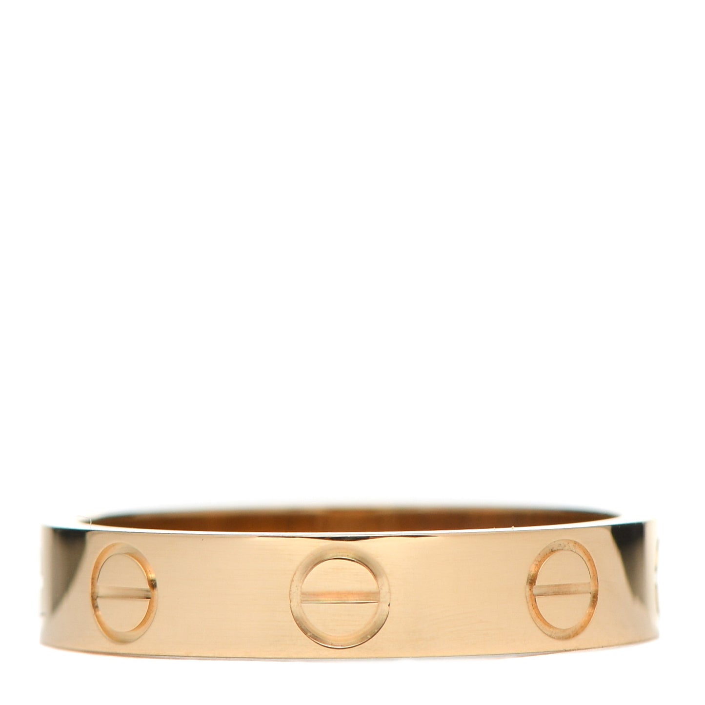 18K Yellow Gold 3.5mm LOVE Wedding Band Ring 50 5.25