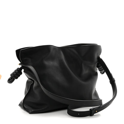 Loewe Nappa Calfskin Medium Flamenco Knot Bag Black 3 of 10