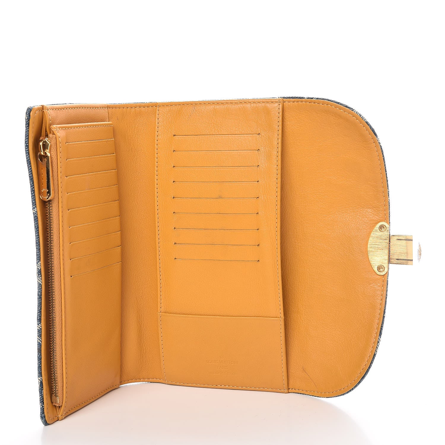 Louis Vuitton Denim Amelia Wallet Blue 5 of 9