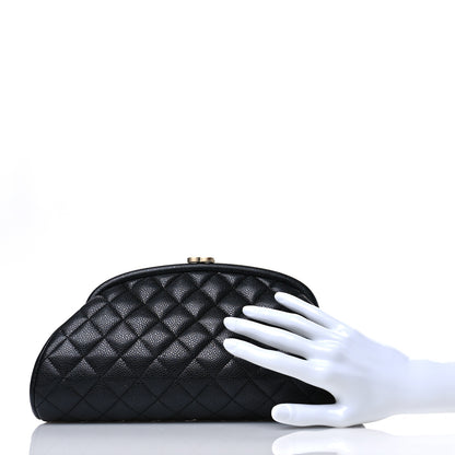 Chanel Caviar Quilted Timeless Clutch Black 2 of 12