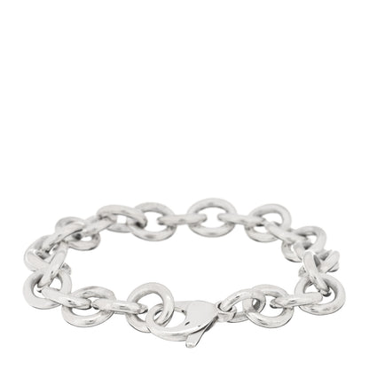 Tiffany Sterling Silver Large Round Chain Link Bracelet 2 of 3