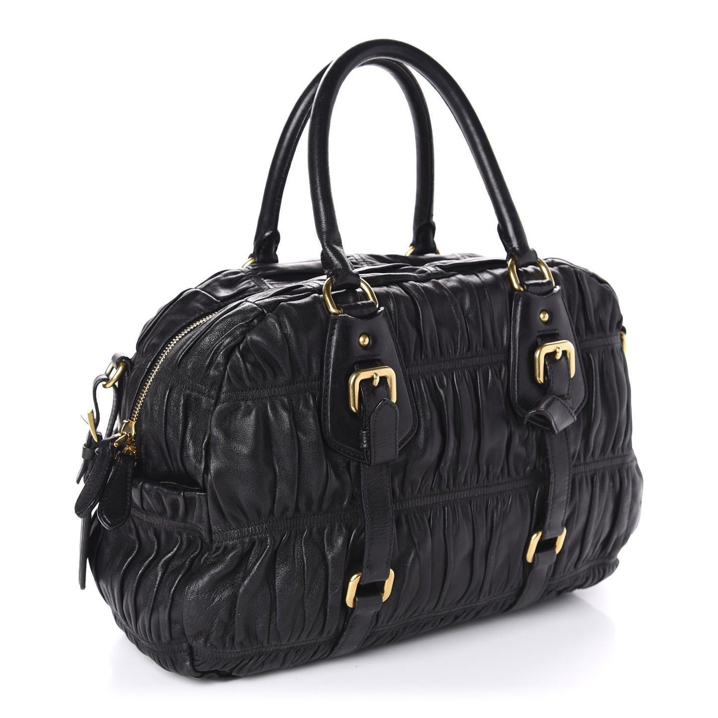 Nappa Gaufre Tote Black