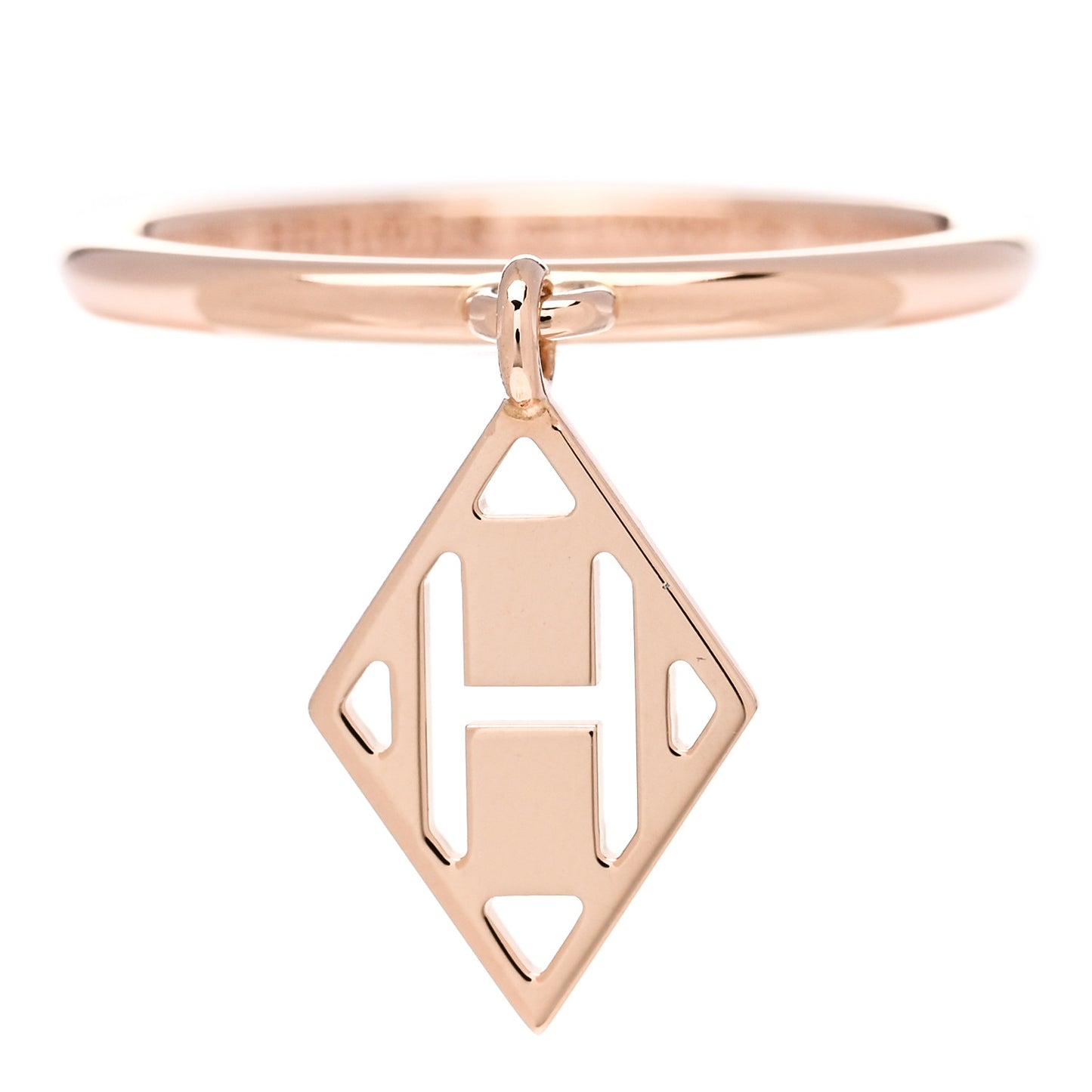 18K Rose Gold Gambade H Ring 49 4.75