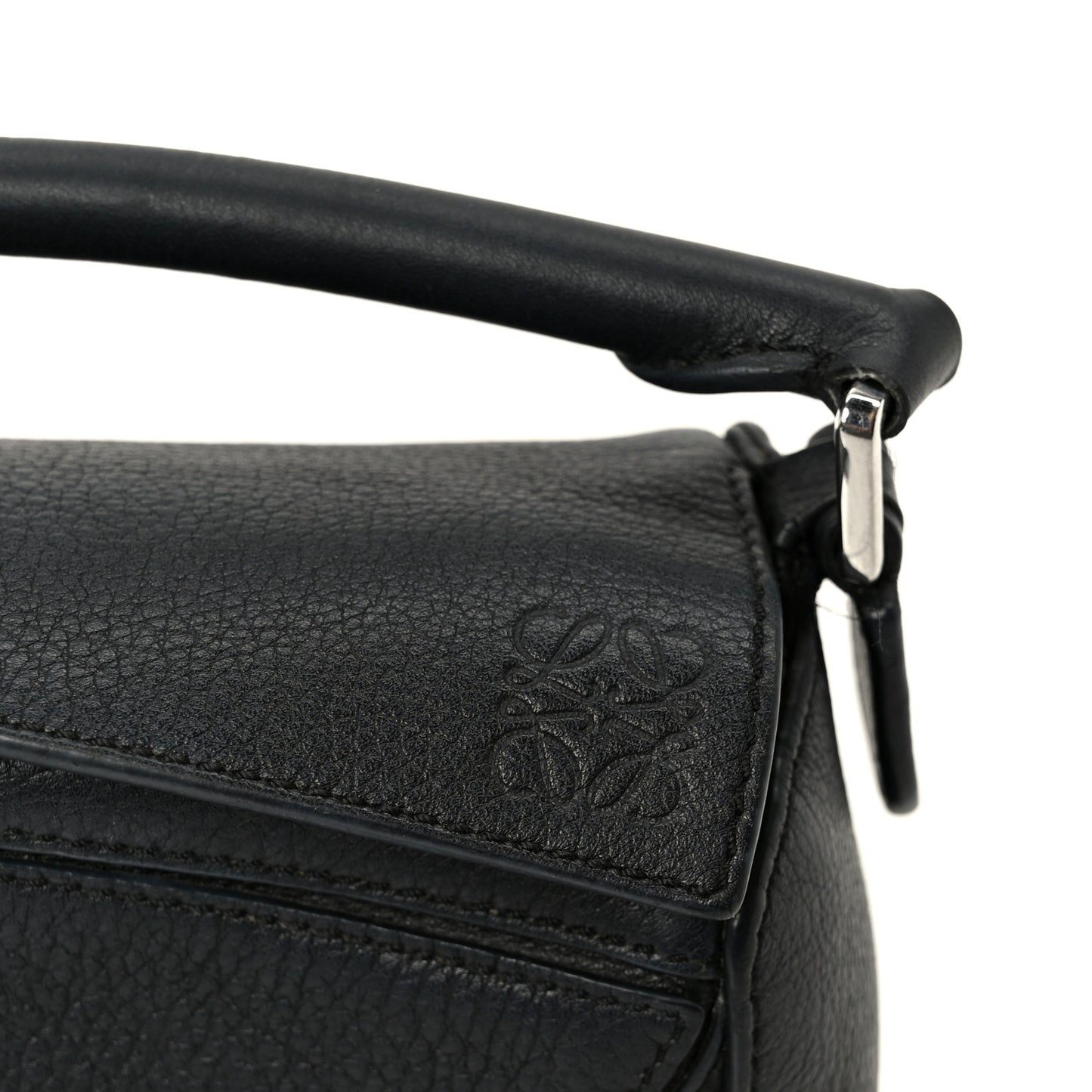 Calfskin Mini Puzzle Bag Black