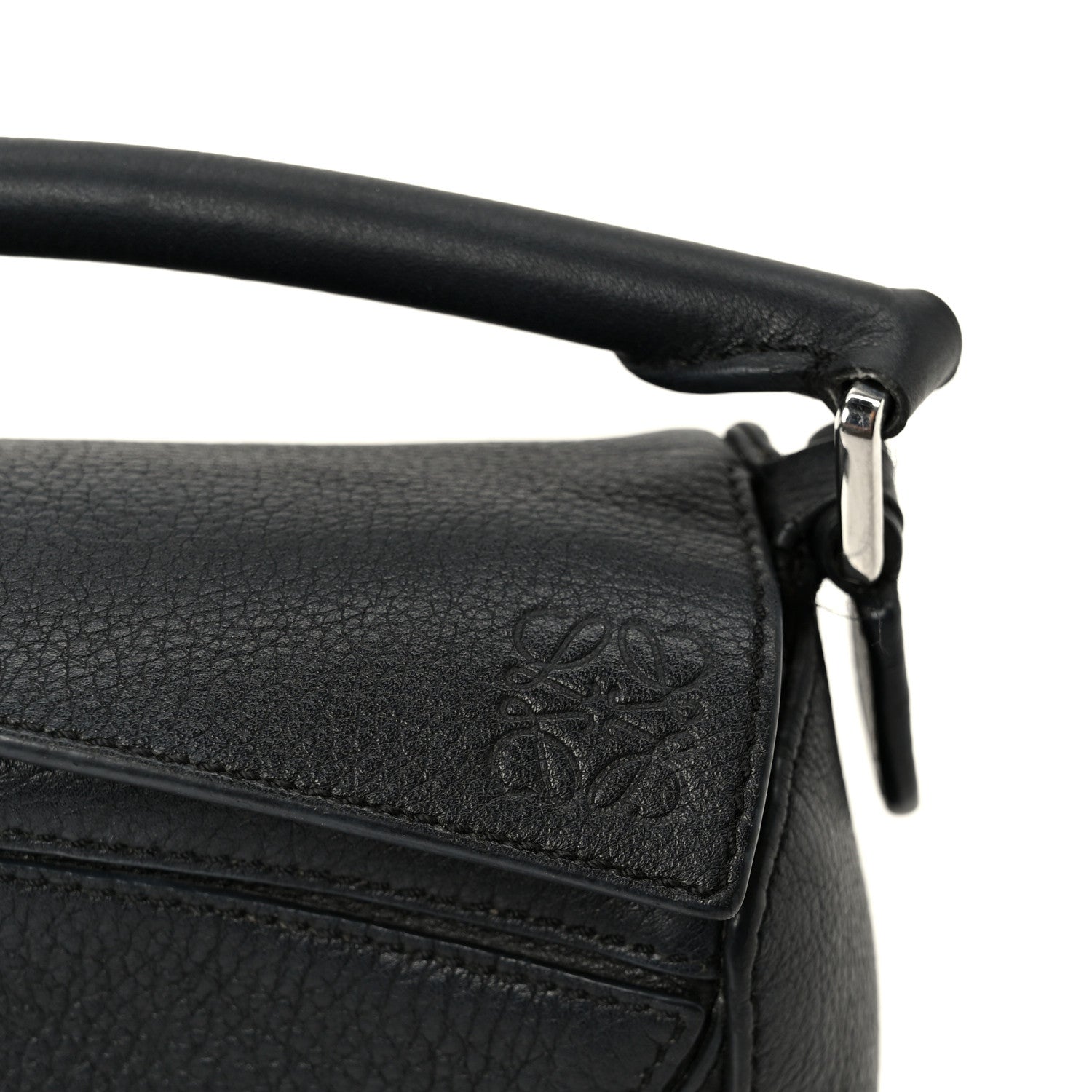 Loewe Calfskin Mini Puzzle Bag Black 9 of 12