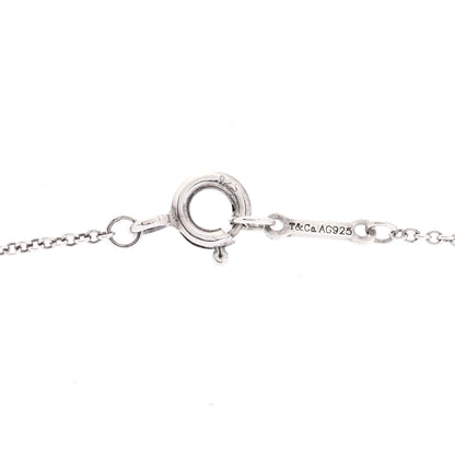 Tiffany Sterling Silver Diamond Paloma Picasso Modern Heart Necklace 4 of 5