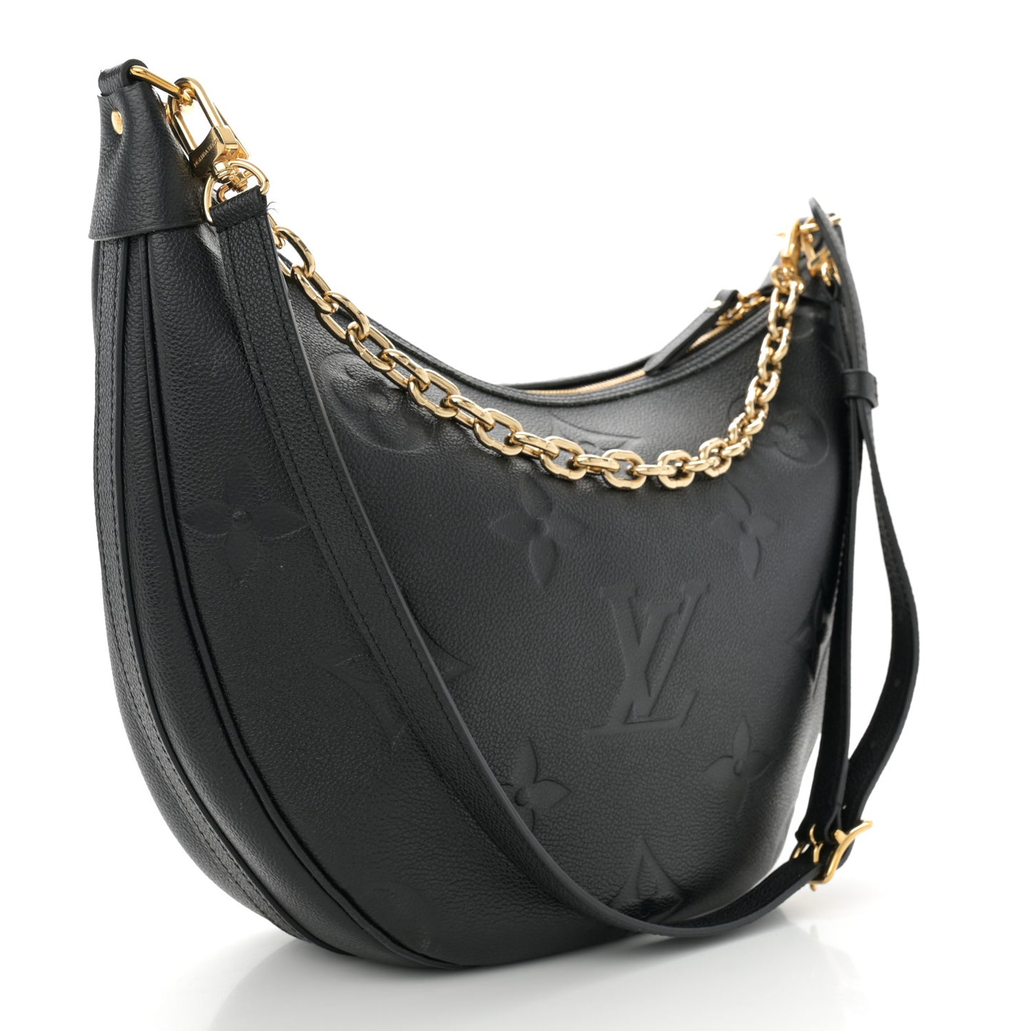 Empreinte Monogram Giant Loop Hobo Black