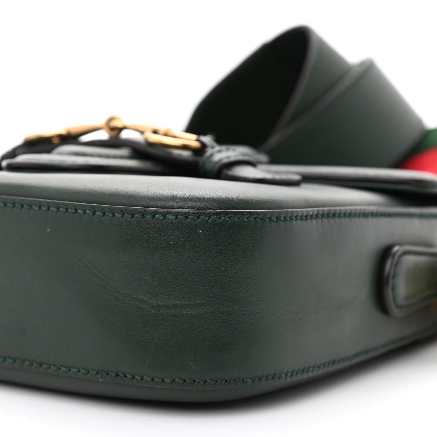 Gucci Calfskin Small Lady Web Shoulder Bag Green 11 of 11