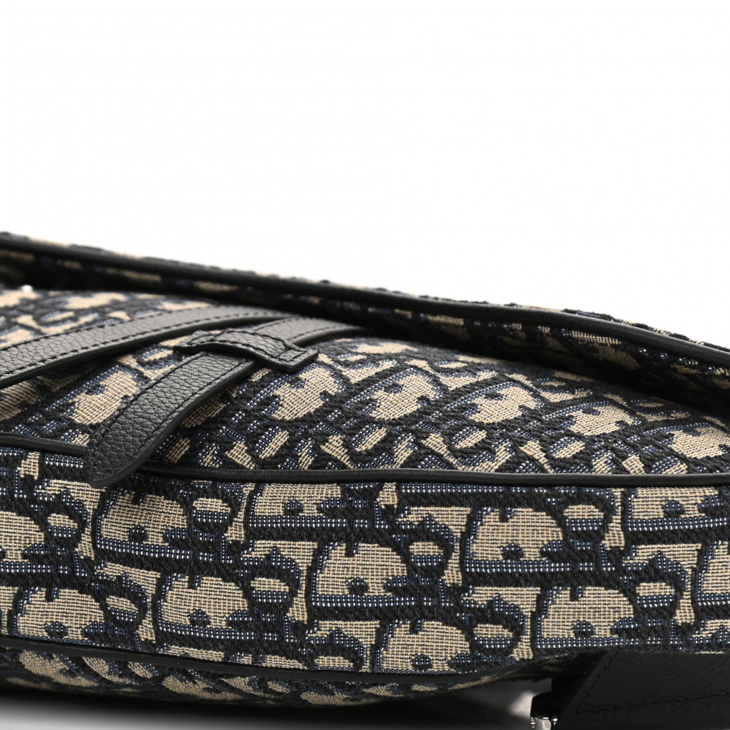 Christian Dior Oblique Mens Saddle Bag Blue 9 of 9