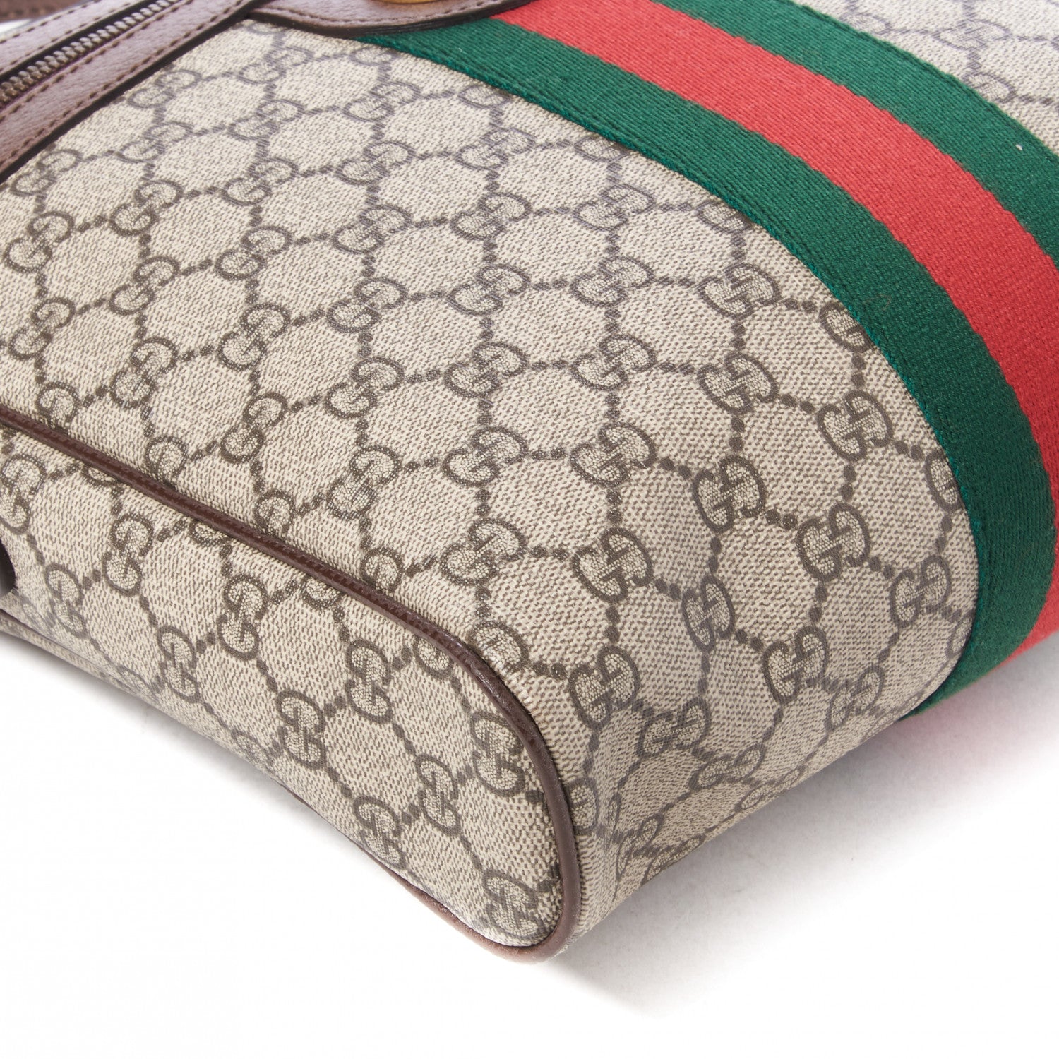Gucci GG Supreme Monogram Web Medium Ophidia Messenger Bag Brown 5 of 8