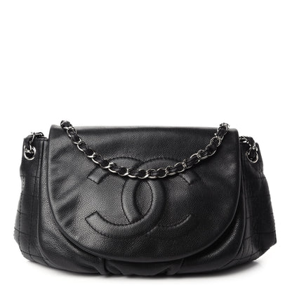 Chanel Caviar Half Moon Large Flap Black 1 of 10