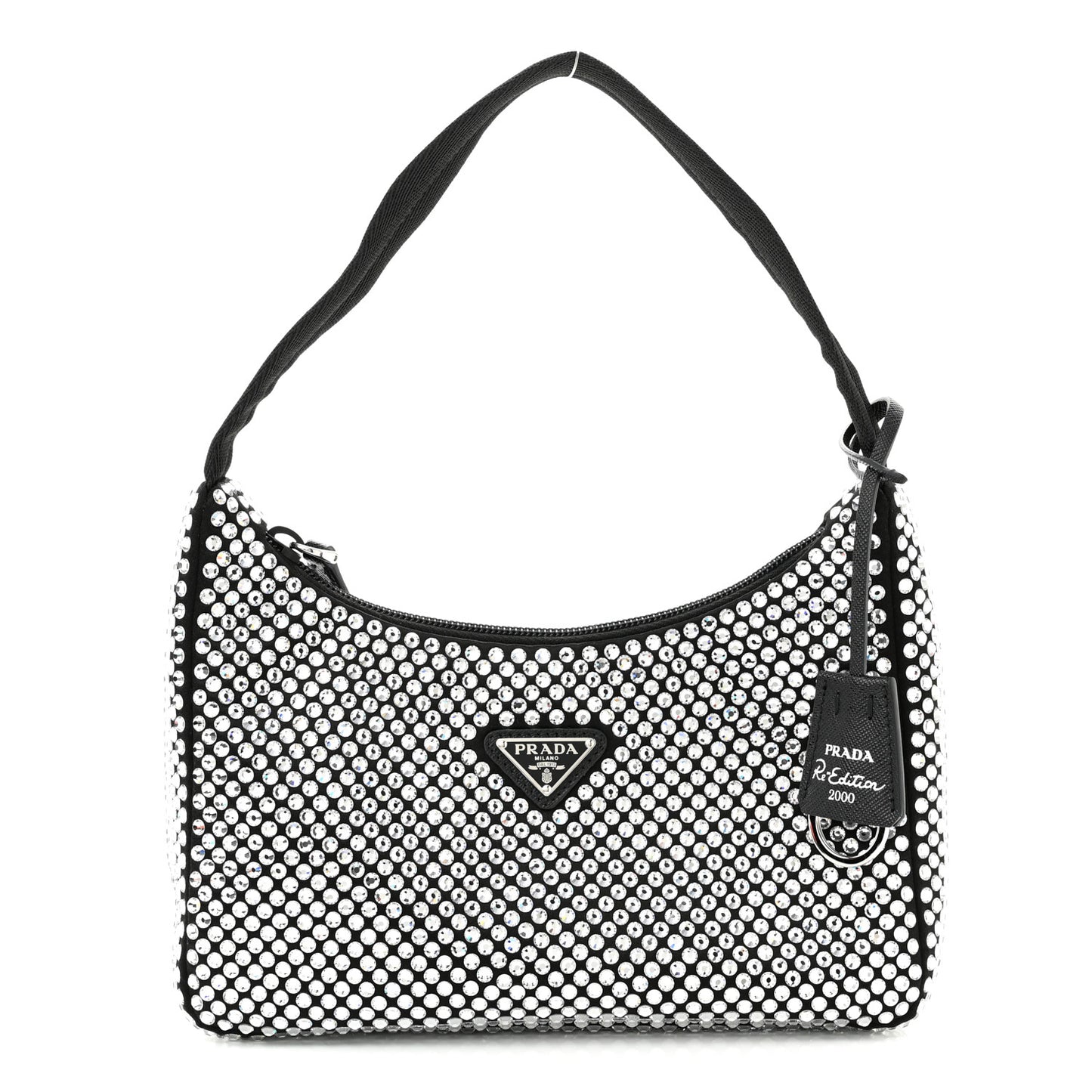Satin Crystal Mini Re-Edition 2000 Bag Cristal