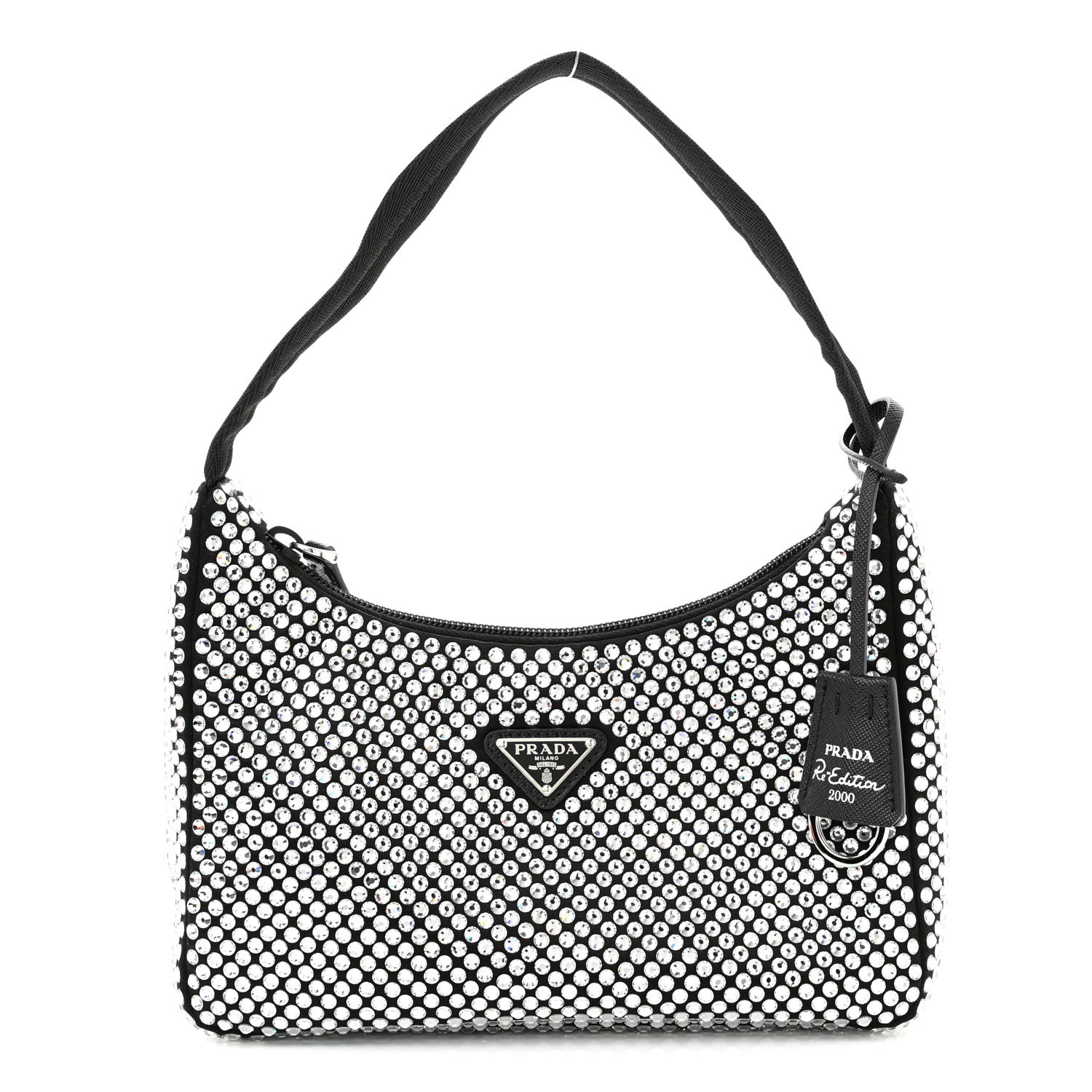 Prada Satin Crystal Mini Re-Edition 2000 Bag Cristal 1 of 11