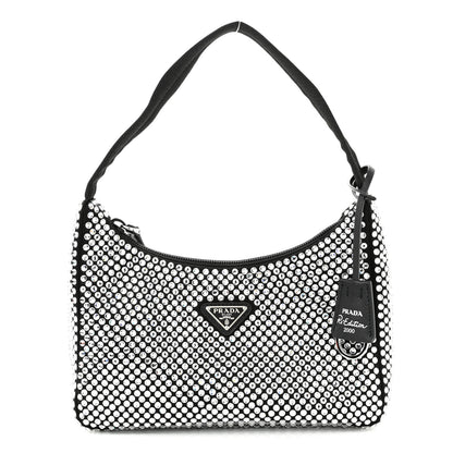 Prada Satin Crystal Mini Re-Edition 2000 Bag Cristal 1 of 11