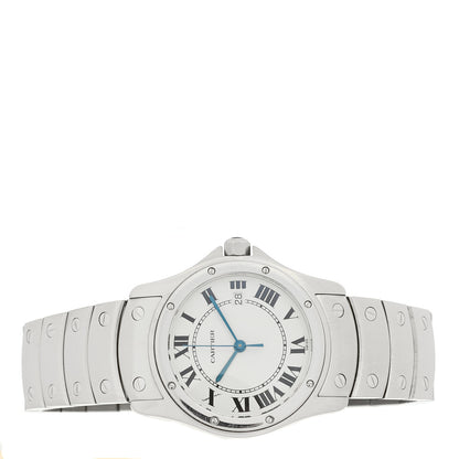 Cartier Stainless Steel 30mm Santos Ronde Quartz Watch 2 of 4