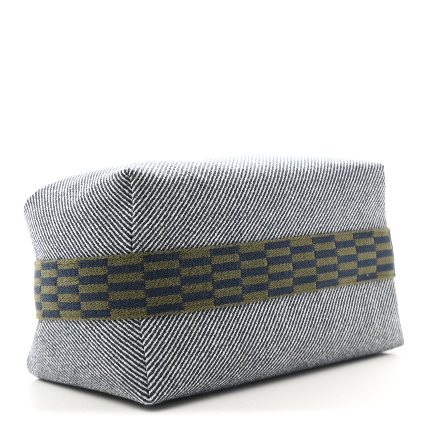 Hermes Wool Large Bride-A-Brac H Natte Pouch Bleu Abysse 4 of 9