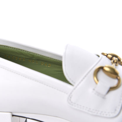 Gucci Goatskin Houdan Platform Loafers 40.5 Great White 7 of 9