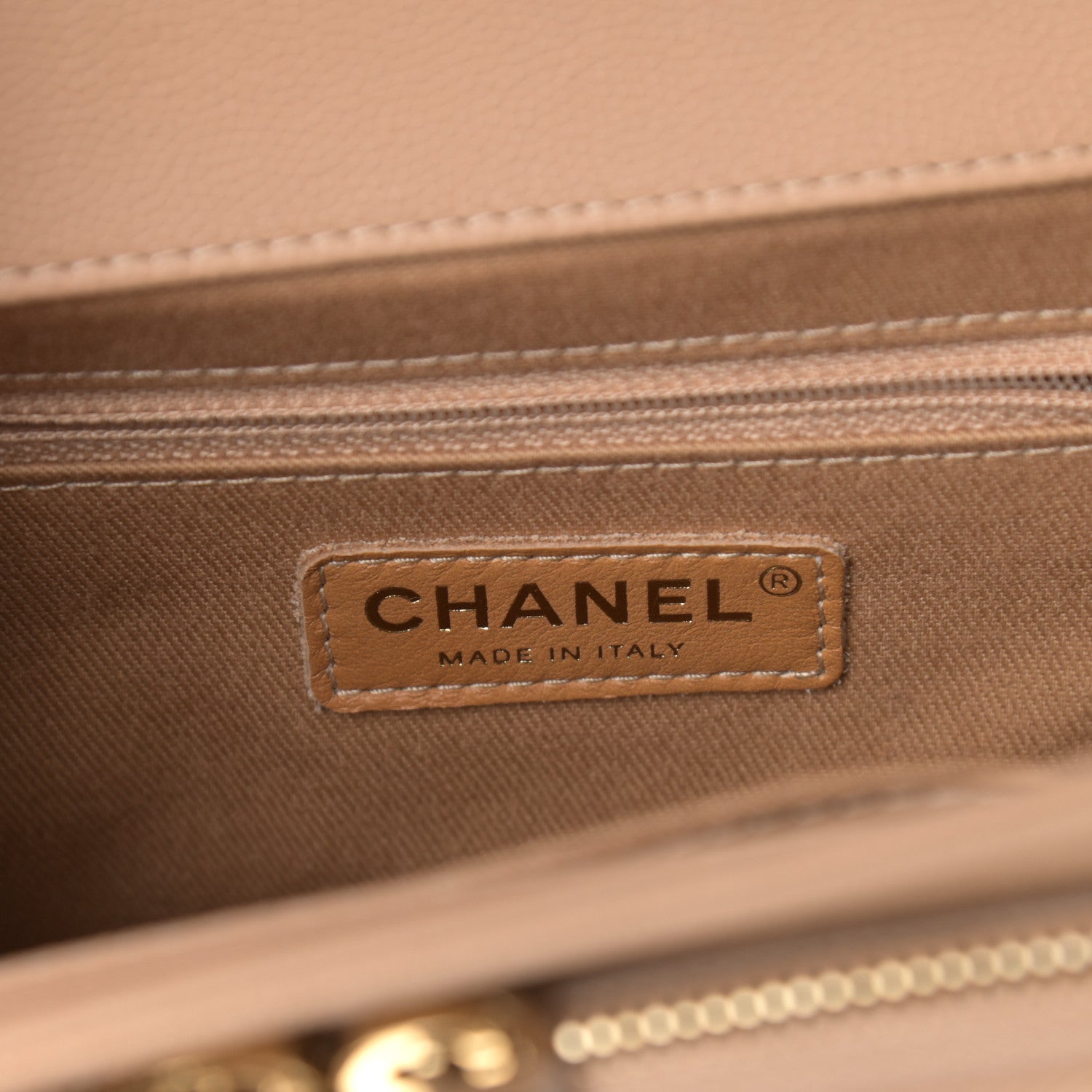 Chanel Caviar Quilted Small Business Affinity Flap Beige 6 of 9