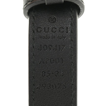 Gucci Calfskin Double G 20mm Belt 85 34 Black 3 of 8