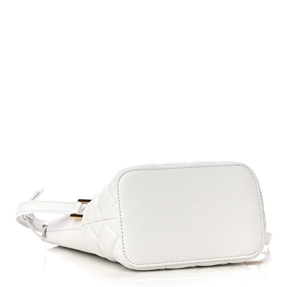 Versace Nappa Quilted Medusa Bucket Bag White 4 of 10
