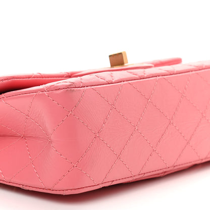 Chanel Aged Calfskin Quilted 2.55 Reissue Mini Flap Pink 8 of 9